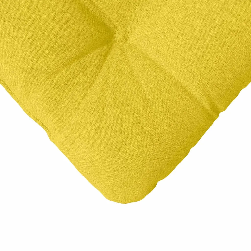 Cuscini per Seduta 4 pcs Giallo Chiaro 45 x 45 x 12 cm Tessuto