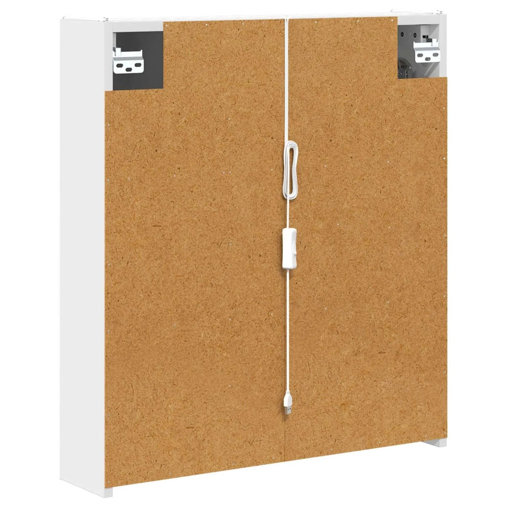 Mobiletto per specchio da bagno Bianco 63,5 x 15,5 x 70 cm