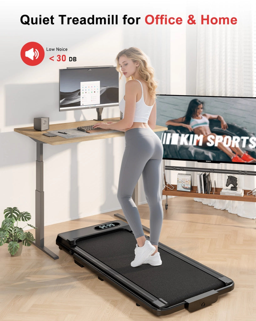 Tapis Roulant Elettrico Pieghevole 1-8 km/h - RATTANTREE - con Inclinazione, Display a LED, Supporto per Tablet - Portante 145kg - Nero