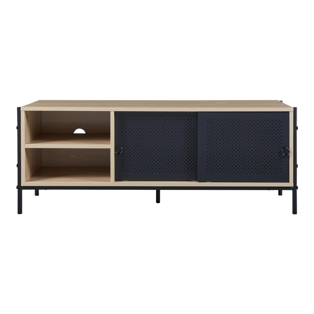 Mobile porta TV mobile porta TV per soggiorno mensola 120 x 40 x 45 cm effetto rovere nero 03_0010098