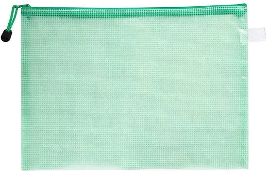 Cartellino Documenti A4 con Cerniera - Borsa di Archiviazione per Documenti - Tasca di Archiviazione Transparente in PVC - Utensili per la Segreteria - Tasca di Archiviazione Portatile
