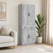 Set di armadi 2 pcs Sonoma grigio Legno ingegnerizzato 3416994