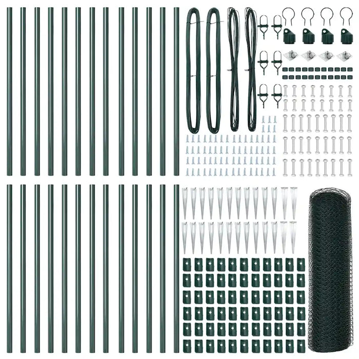 Palo della recinzione Verde 50 x 0,6 m (rete da 13 mm)