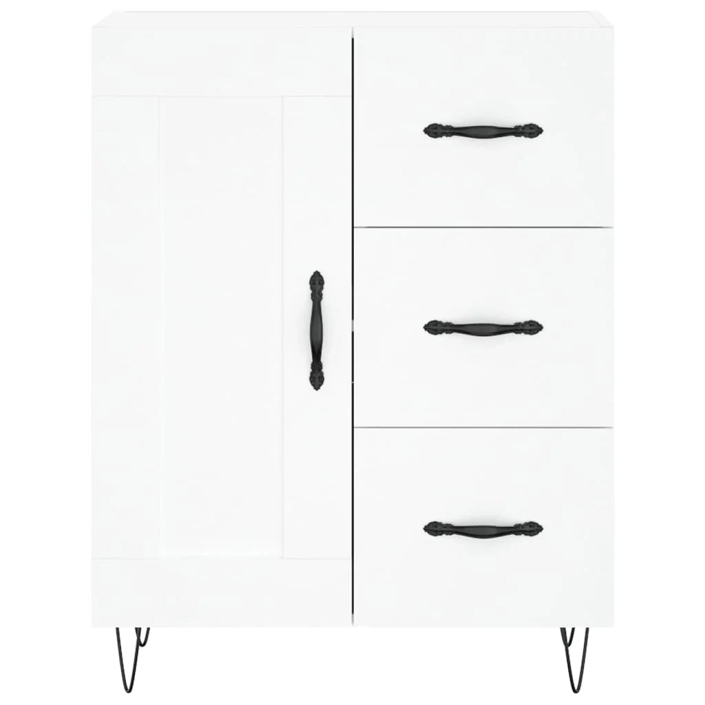 Buffet credenza cassettiera armadio mobile contenitore organizer cucina soggiorno salotto alto 69,5 x 34 x 180 cm legno ingegnerizzato bianco 02_0032727