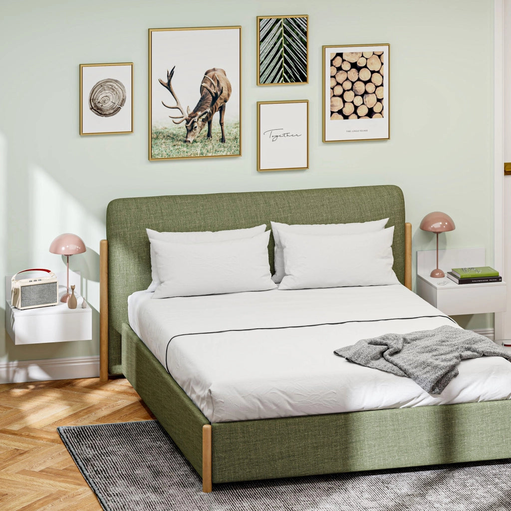 Comodino a Parete con Cassetto ¨C zephmum ¨C Bianco 43x36,5x30,5 cm