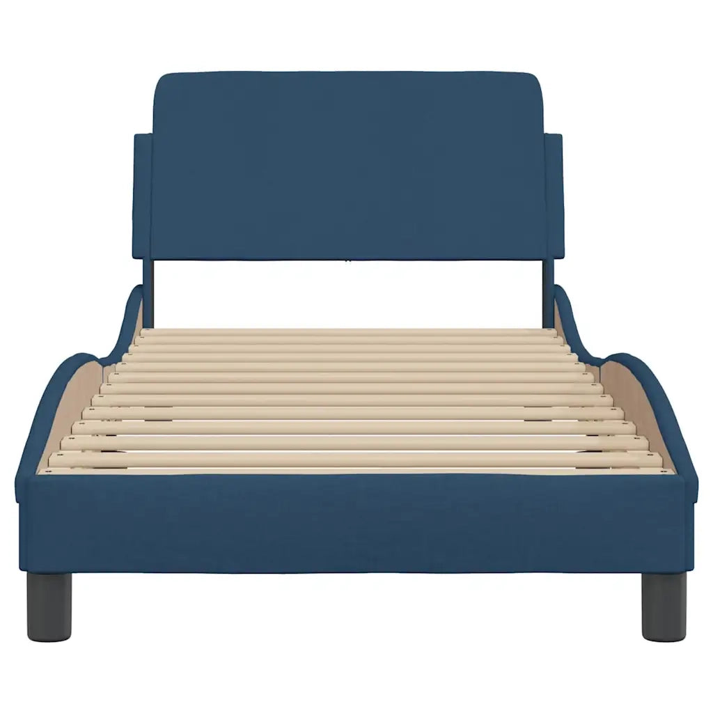 Giroletto con Testiera Dover Blu 90x200 cm Tessuto 373111