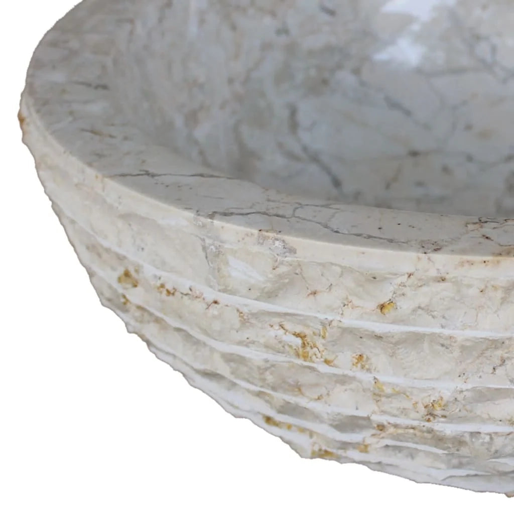 Lavabo in marmo diametro 40 cm colore crema 02_0002837