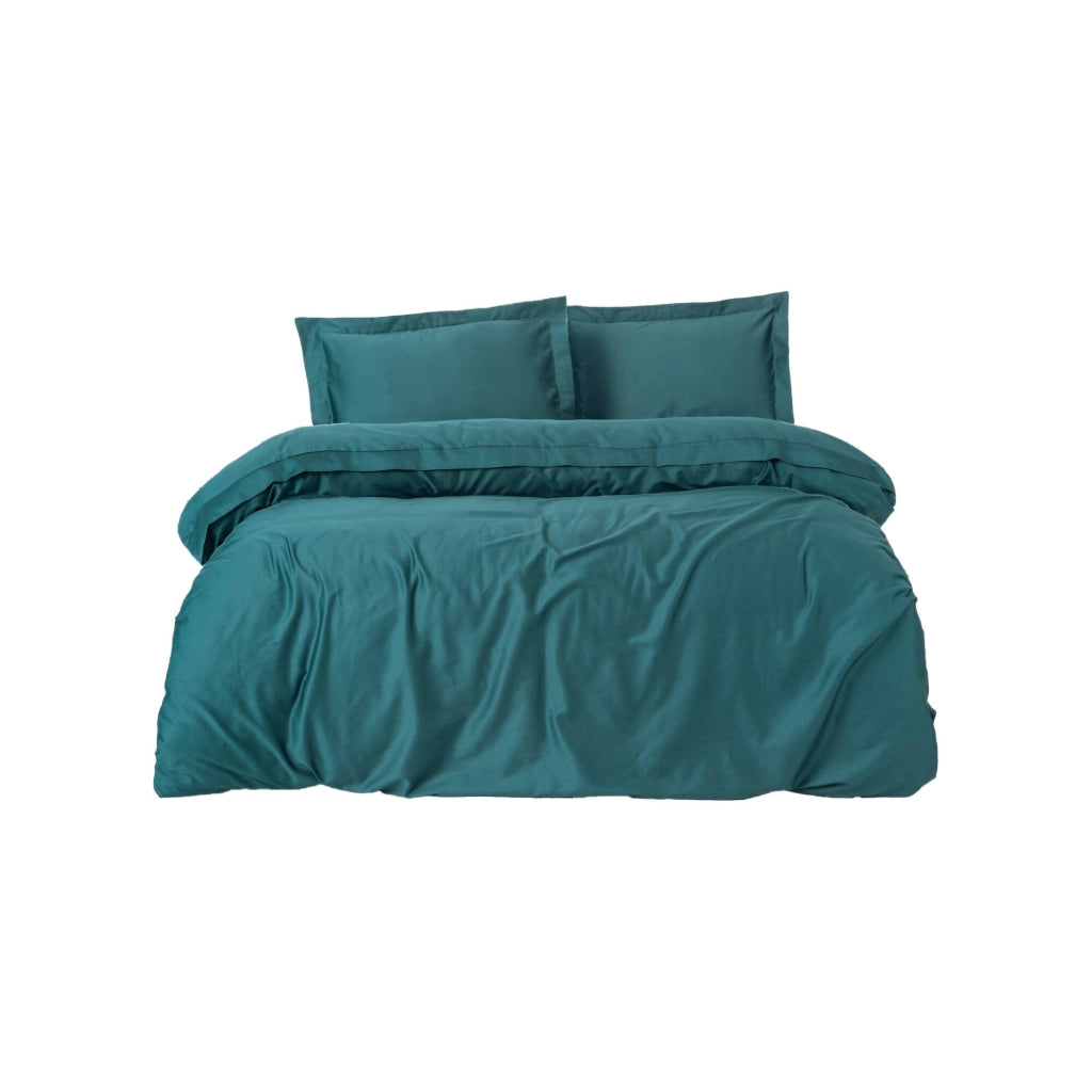 Wickliffe, Copripiumino Matrimoniale Federa Inclusa, 240x220 cm Verde