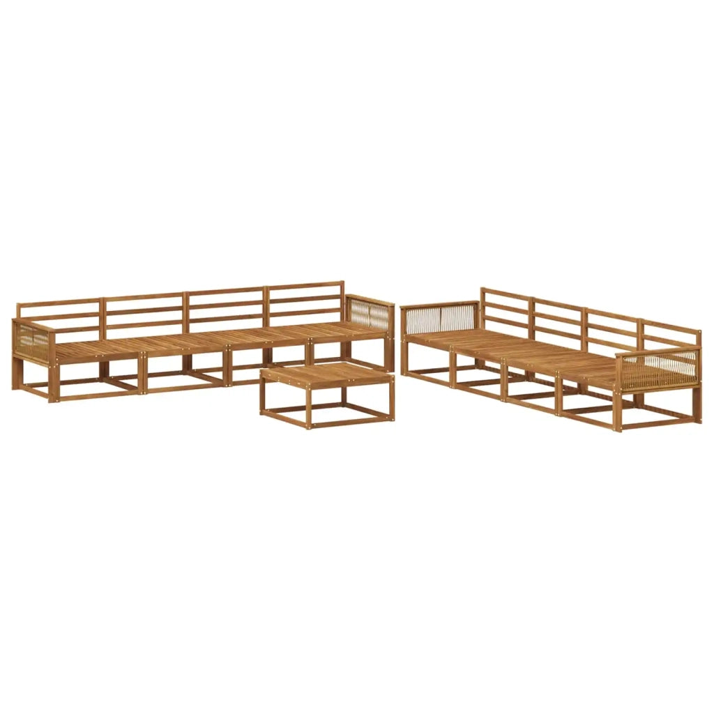 Set di divani da esterno 9 pcs Naturale 3382447