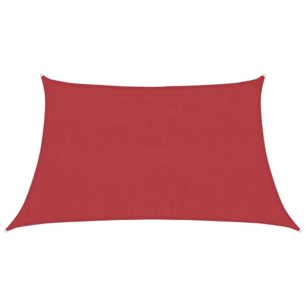 Vela Parasole-Telo Ombra-Vela Ombreggiante 160 g/m2 Rossa 3/4x2 m in HDPE