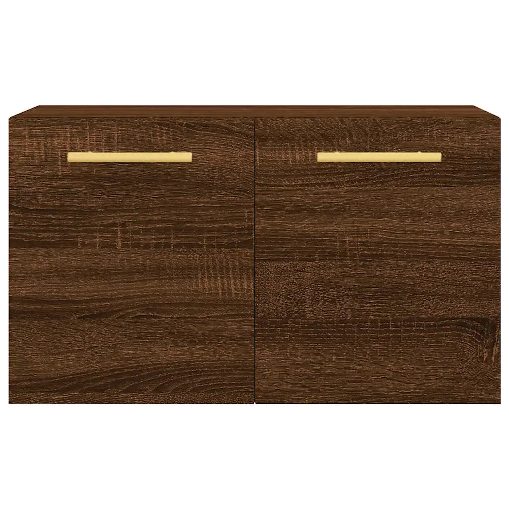 Armadietto a Muro | Mobile a Parete Rovere Marrone 60x36,5x35 cm Legno Multistrato