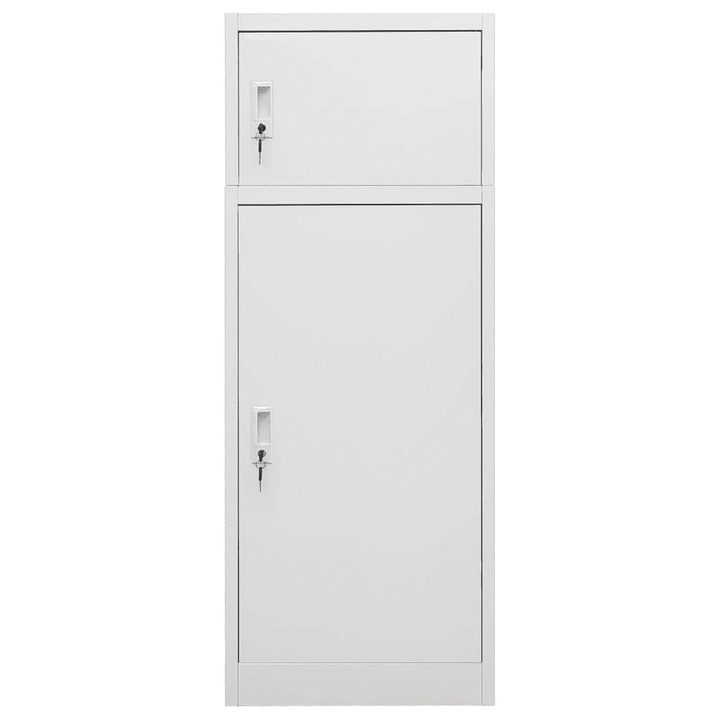 Armadietto per Sella Grigio Chiaro 53x53x140 cm in Acciaio    cod mxl 49519