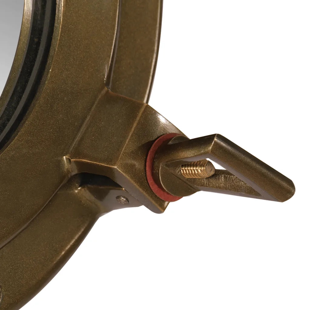Specchio da Parete Design OblÃ² Ã˜23 cm in Alluminio e Vetro
