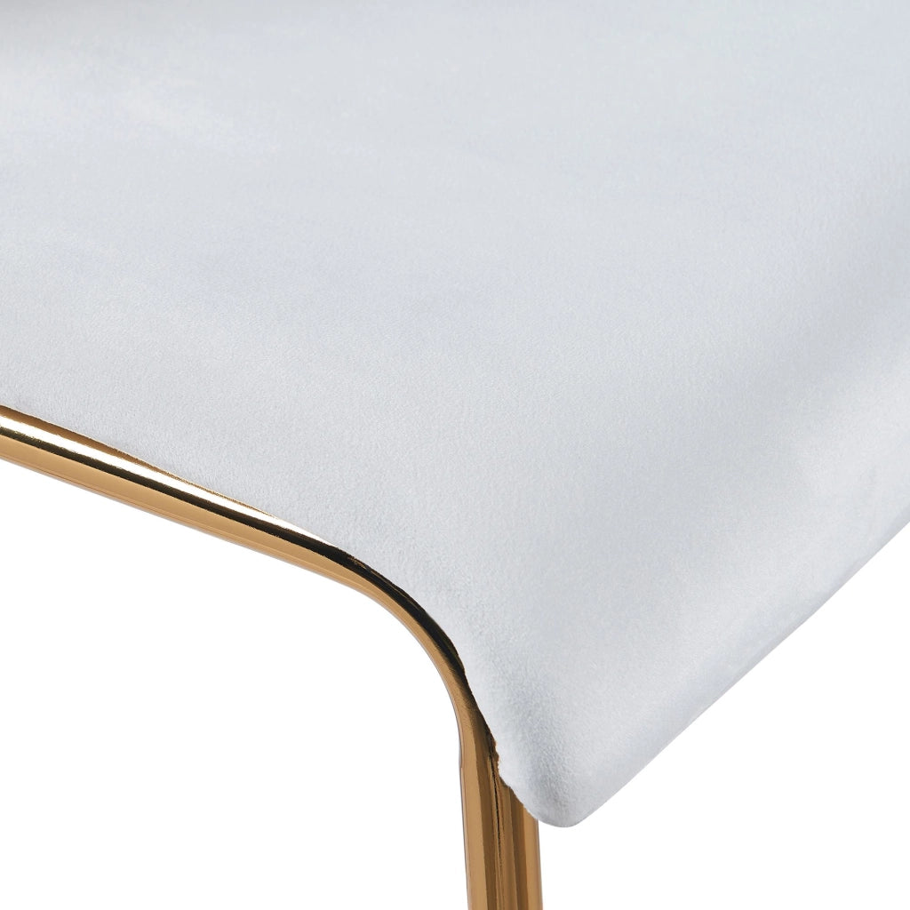 Barhocker Hoover Samt 4-FuЯ Gold