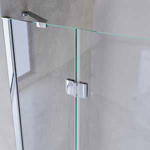 Porta Parete Doccia 100 cm 1 Anta Battente in Cristallo Trasparente 8mm H195 Bonussi Isabel