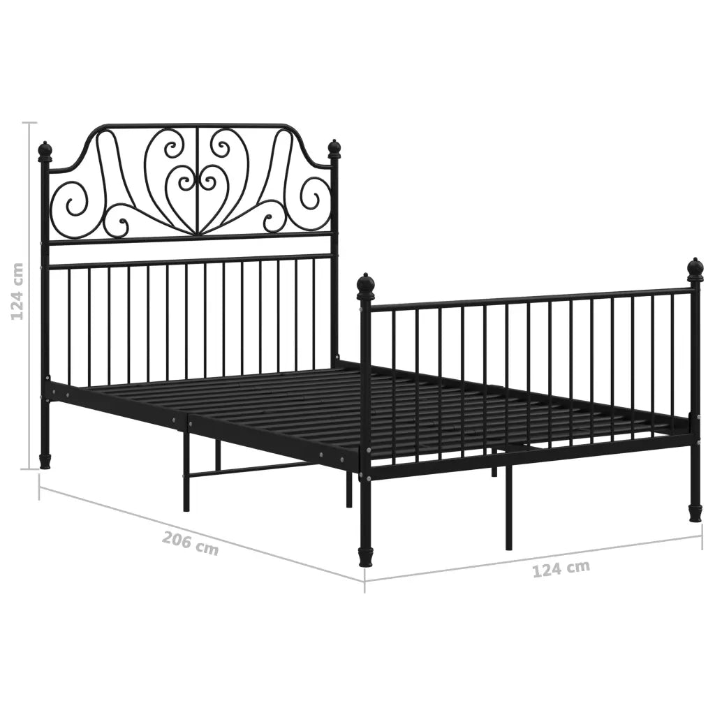 Giroletto Nero in Metallo 120x200 cm 324847
