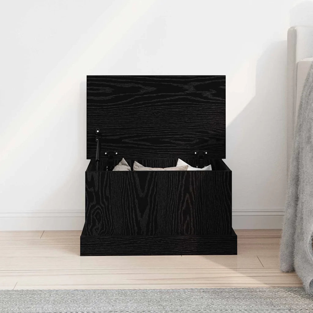 Scatola di Stoccaggio Rovere nero 50 x 30 x 28 cm 862825