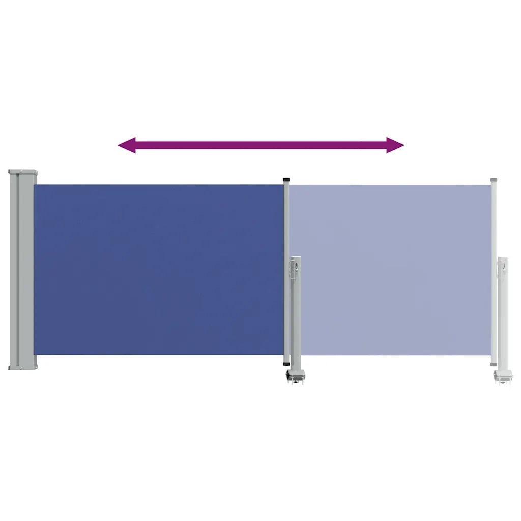 Tenda Laterale Retrattile per Patio 100x300 cm Blu cod mxl 27392