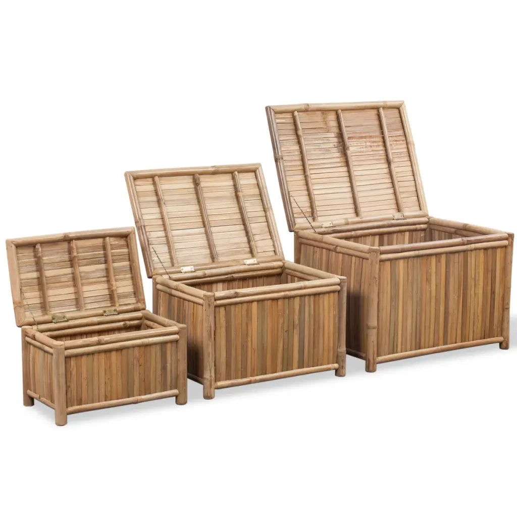 Scatole Portaoggetti Set 3 pz in BambÃ¹  cod mxl 40516