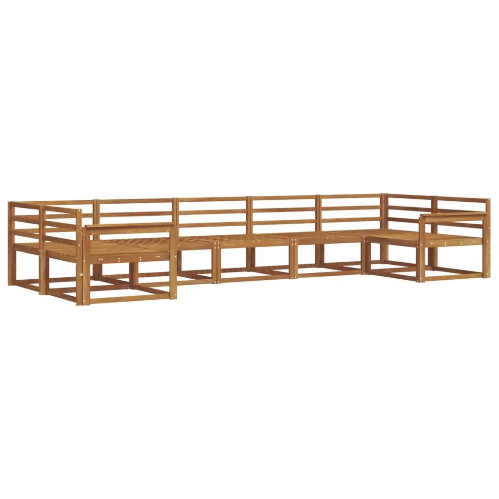 Set di divani da esterno 7 pcs Naturale 3368092