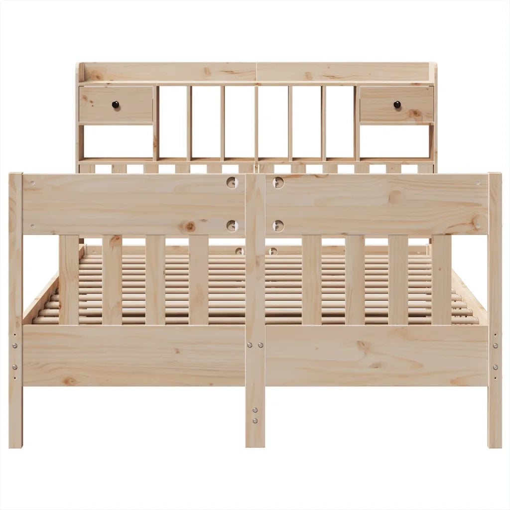 Letto senza Materasso 140x190 cm in Legno Massello di Pino 3323272