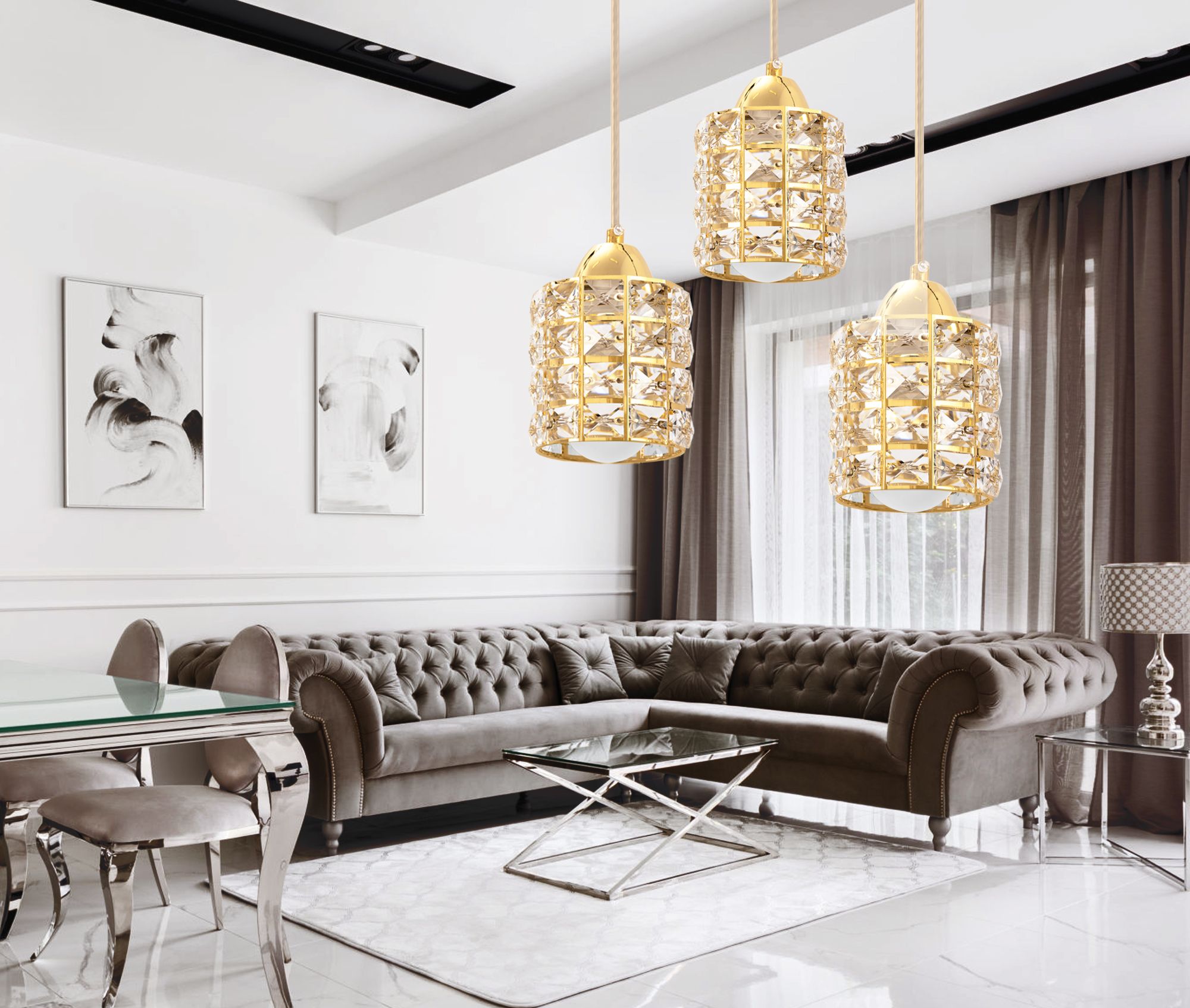 Lampada APP725-3CP Gold