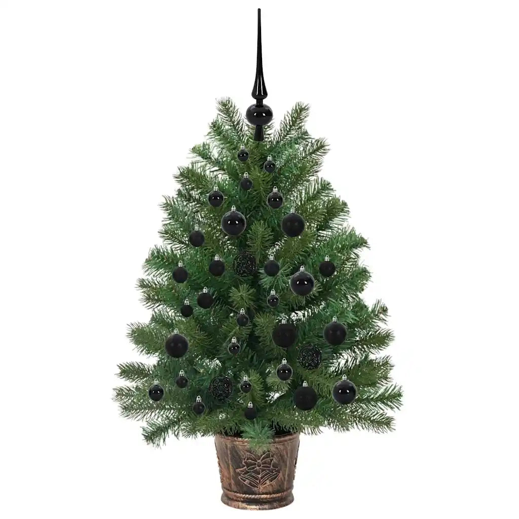 Albero di Natale artificiale con 150 LED Verde 95 cm PE e PVC 3397316