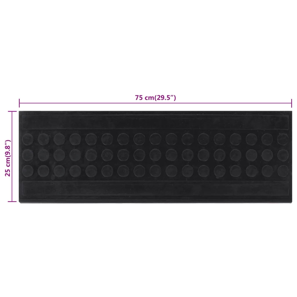 Tappetino per Scale 10 pz | Gradini per Scale 25x75 cm in Gomma