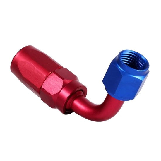 Connettore AN6 angolo 0°-180° in alluminio - Idoneo per combustibile/olio - Duraturo - Impermeabile - Adattatore di alta qualità - Connetti con tubo