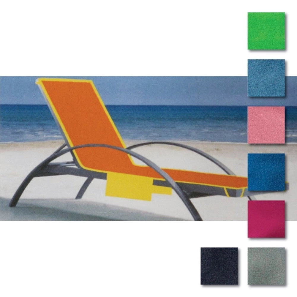 Trade Shop - Telo Mare Microfibra Con Tasche Vari Colori Coprilettino Sdraio Piscina Spiaggia -