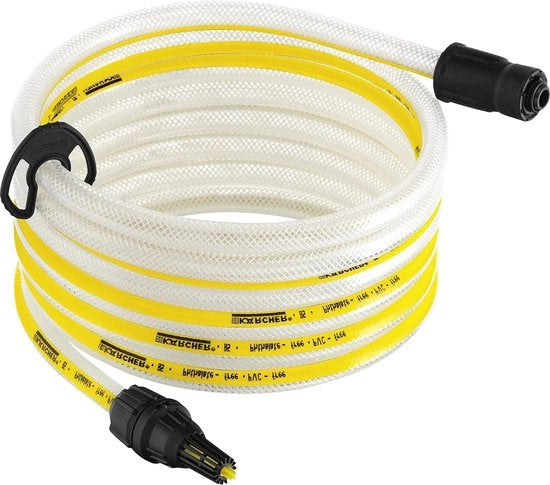 Cavo aspirante e filtro per aspirapolvere ad alta pressione - 5 metri, colore bianco/giallo