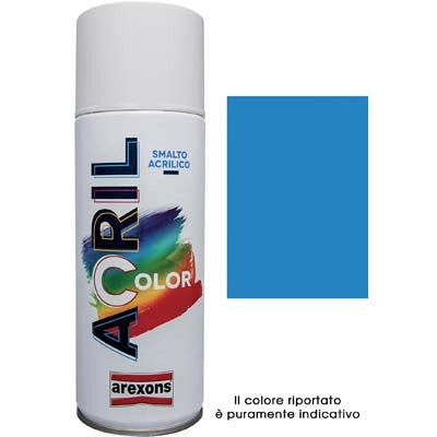 SMALTO SPRAY ACRIL COLOR AREXONS - BLU CIELO RAL 5015 ML 400- 6 pezzi