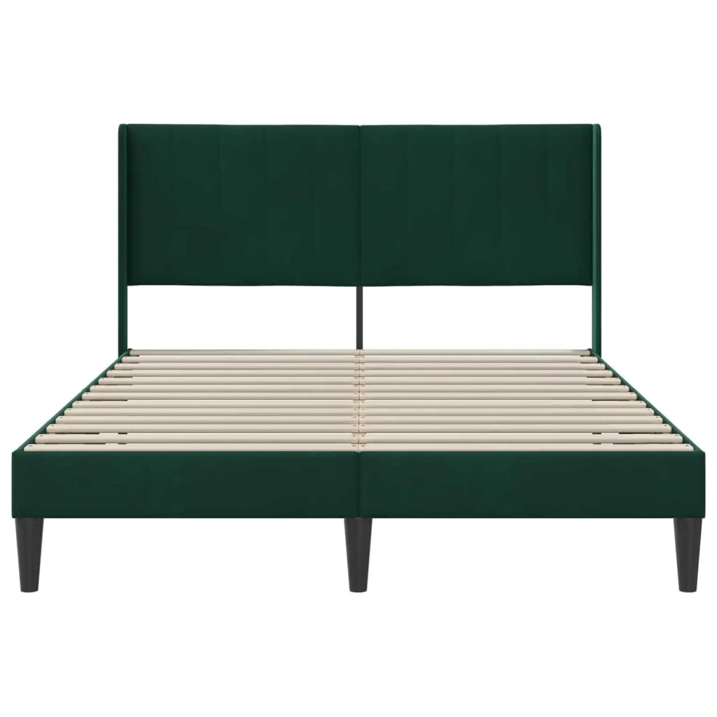 Struttura del letto Verde Scuro 120 x 200 cm Velluto 42027499