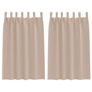 Tende Oscuranti | Tende Blackout con Anelli 2 pz Talpa 175 x 140 cm Poliestere