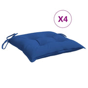 Cuscini per Sedia 4 pz | Cuscini per sedie Blu 40x40x7 cm in Tessuto Oxford