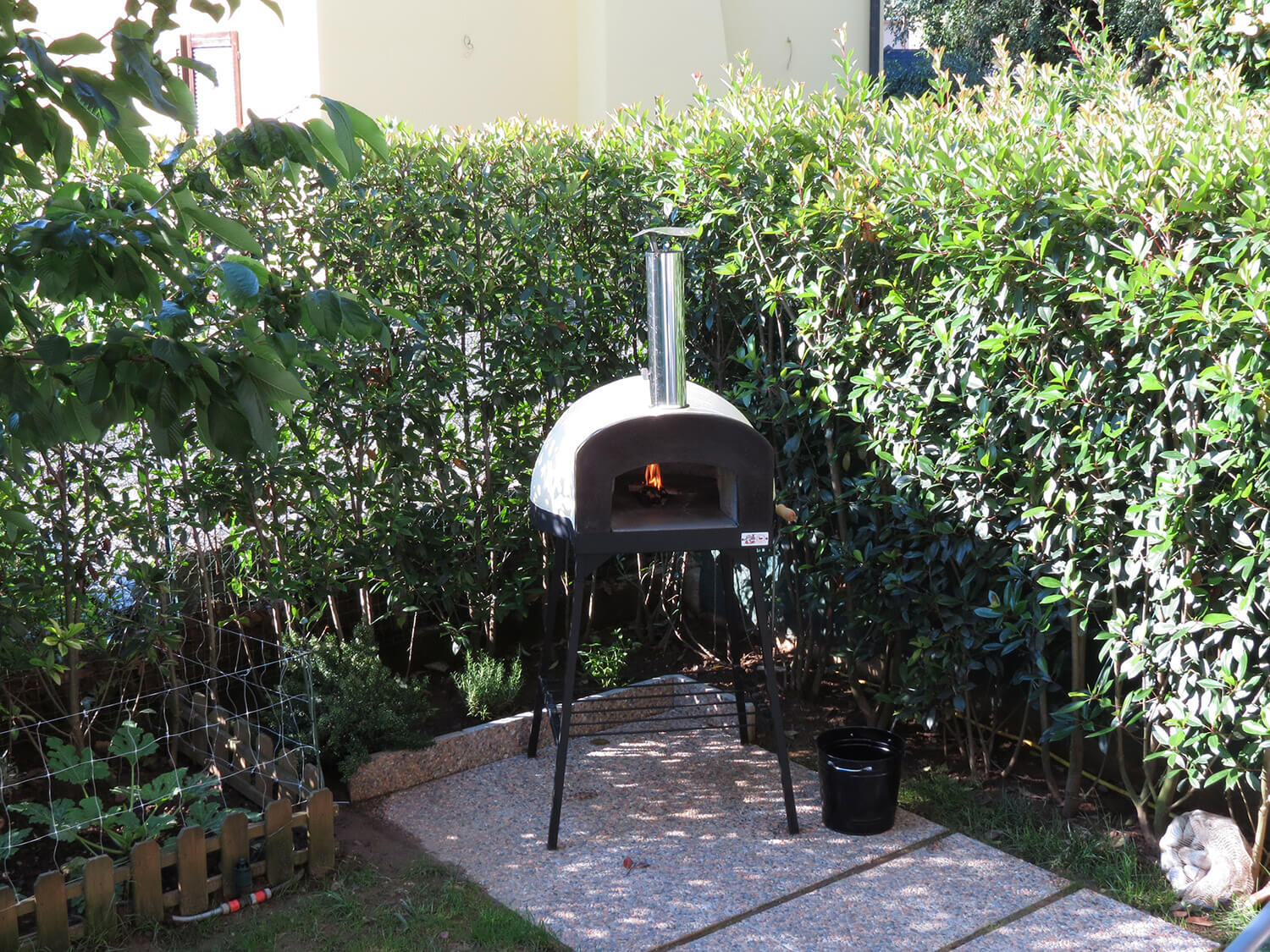 Forno a Legna da Esterno Cottura Diretta in Refrattario Zio Ciro Subito Cotto 60