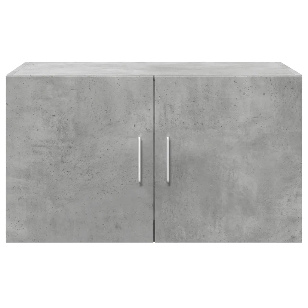 Mobiletto a parete grigio dal design moderno salvaspazio 70 x 42,5 x 40 cm in legno composito grigio cemento 02_0049500