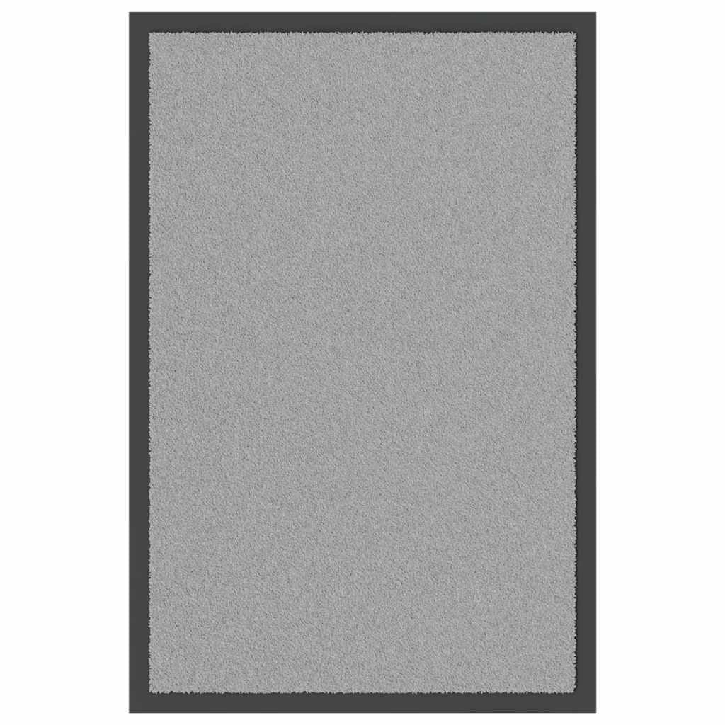 Zerbino antiscivolo resistente per uso interno ed esterno 40 x 60 cm in polipropilene grigio 02_0058180