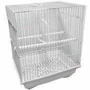 Trade Shop - Gabbia Per Uccelli Gabbietta Canarini Colori Assortiti 27x34x22 Cm Quadrata -