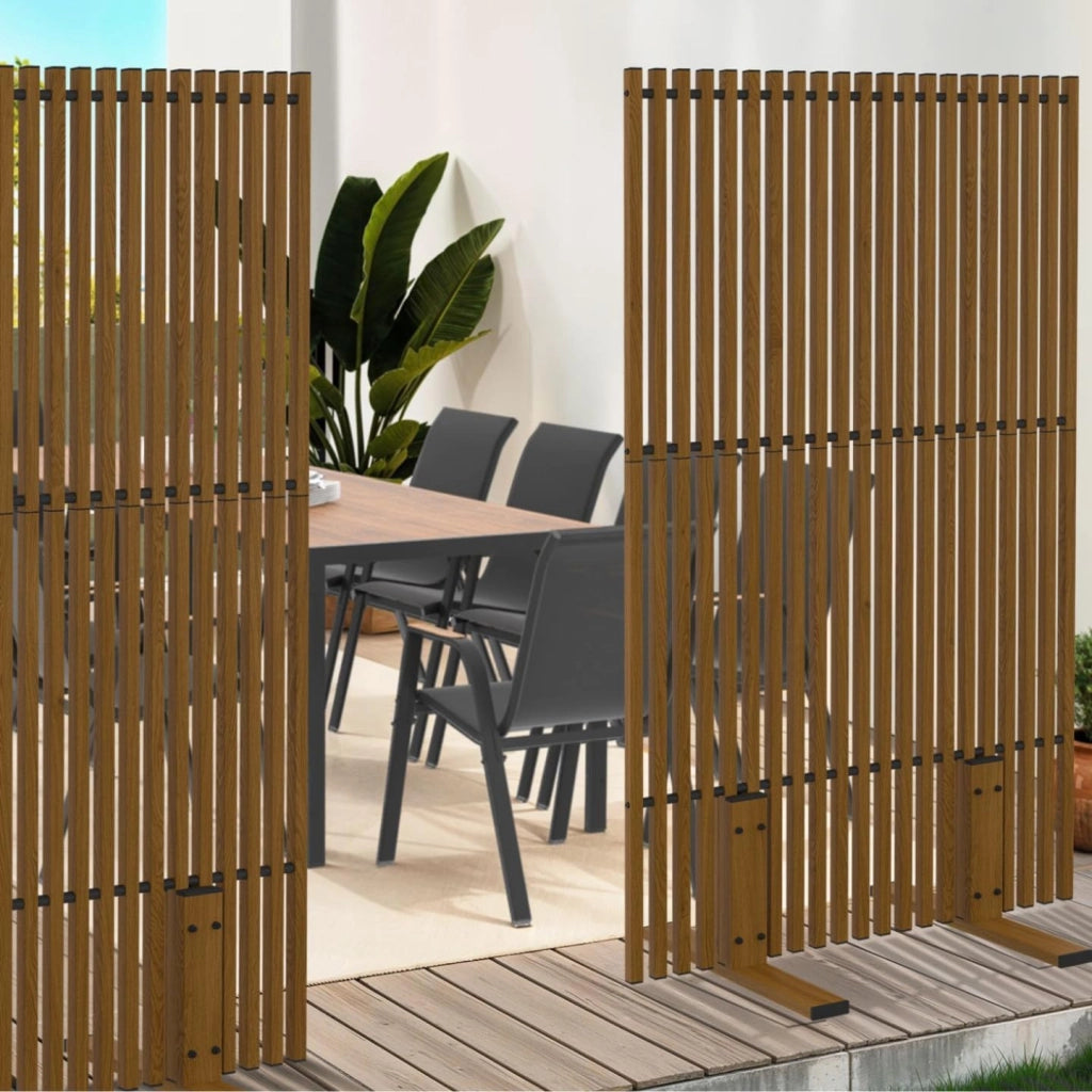 Schermo Decorativo per Esterni, 80 x 150 cm, Effetto Legno