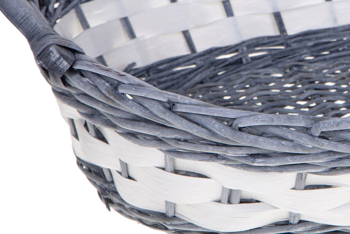 Set 2 Cesti Ovali con Manici 50x35x14 cm