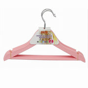 Trade Shop - Set 3 Pz Grucce Stampelle Appendiabiti Vestiti Pantaloni Per Bambini Rosa 79312 -
