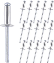 Viti blindate in alluminio - 150 pezzi - 4,8 x 16 mm - Viti blindate con grande flangia - Punta in acciaio - Elemento di fissaggio non distruttivo - Viti blindate
