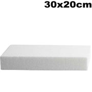 Trade Shop - Base Stampo Polistirolo Torta Rettangolare 30x20cm Lati Altezza 5cm Cake Design -