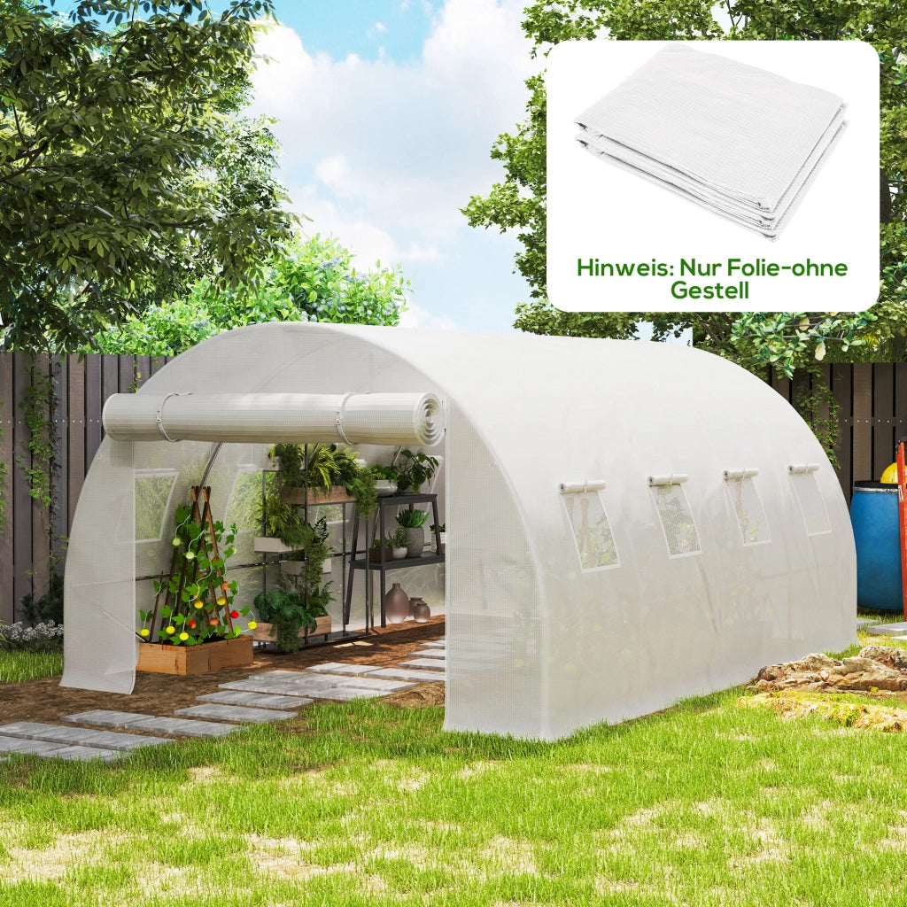 Copertura Serra Sostitutiva ¨C zephmum ¨C 400x300x200 Transparente Bianco