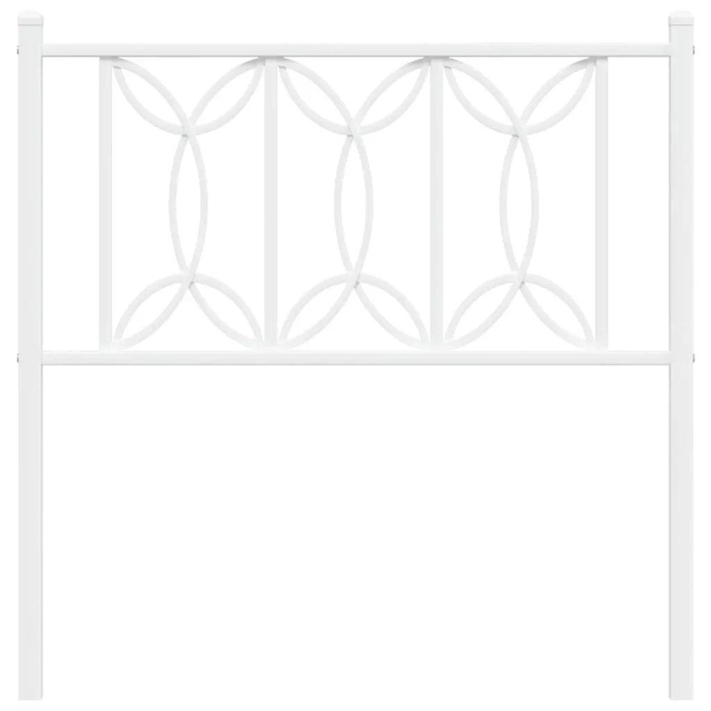 Testiera in Metallo Bianco 75 cm