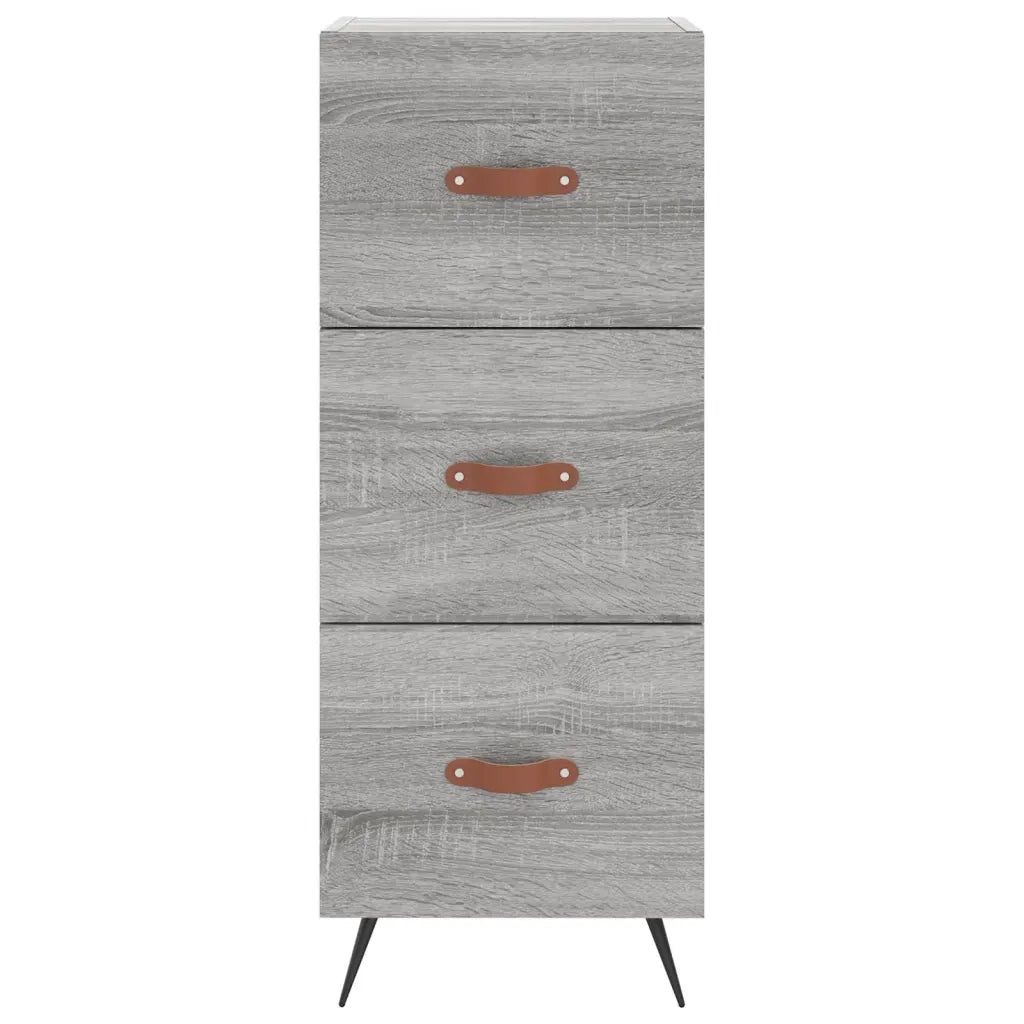 Credenza Grigio Sonoma 34,5x34x180 cm in Legno Multistrato 3200175