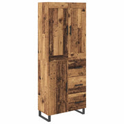 Credenza | Madia | Buffet da pranzo | Armadio da pranzo Legno vecchio 69,5 x 34 x 180 cm Legno multistrato