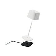 Lampada a led da tavolo Ofelia Pro Bianca ricaricabile e dimmerabile