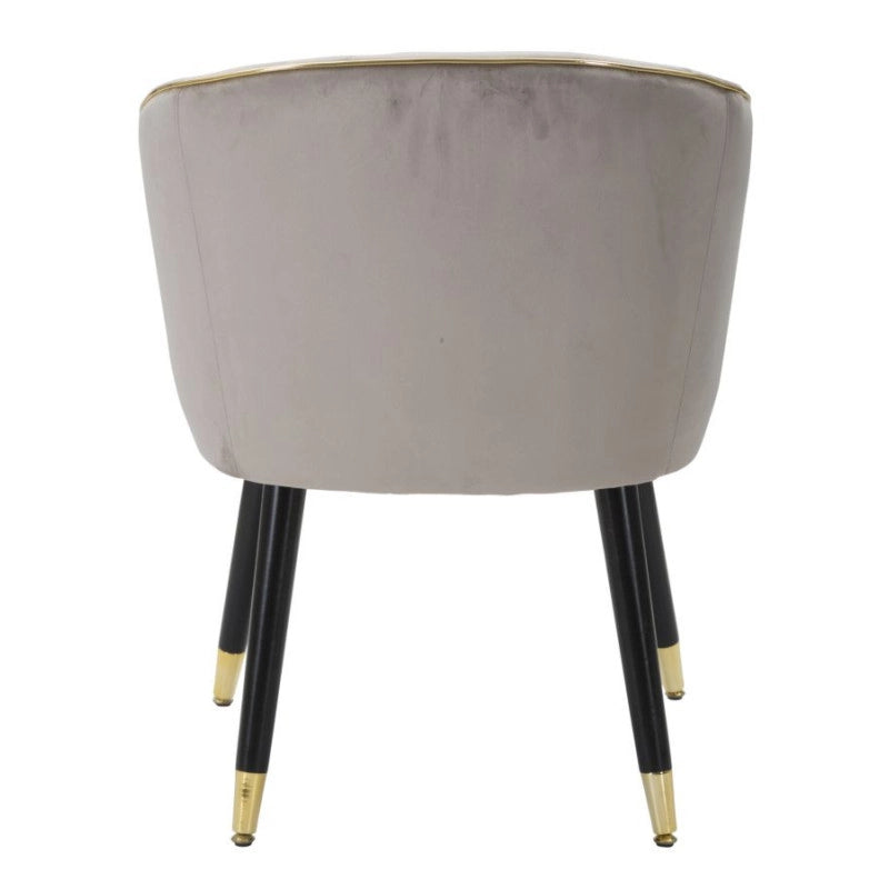 Poltrona Paris Grigia/gold cm 62x58x78